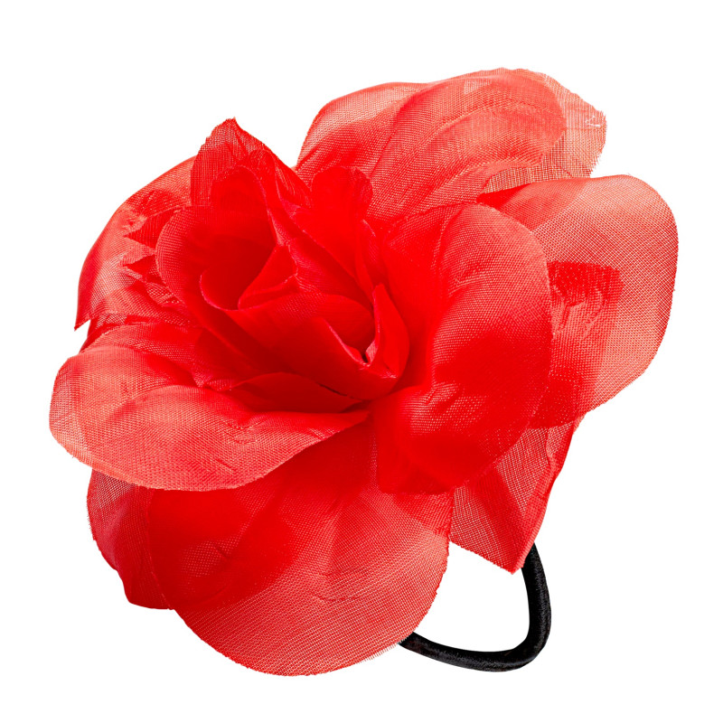 Květina do vlasů červená